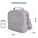 thumbnail image 3 of Lonchera Con Aislamiento Térmico Cubierta Doble 10,6l - Gris, 3 of 3