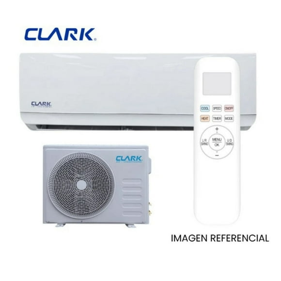 Aire acondicionado tipo split muro Clark Inverter de 18000 btu
