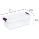 thumbnail image 3 of Cajas de almacenamiento Sterilite ClearView de plástico de 6 cuartos de galón, paquete de 12, 3 of 9