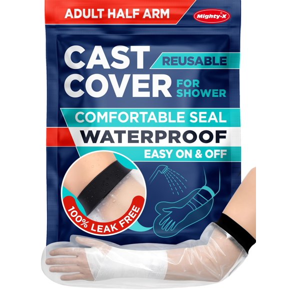 Protectores Impermeables Mighty-X para Yeso de Brazo Medio para Adultos