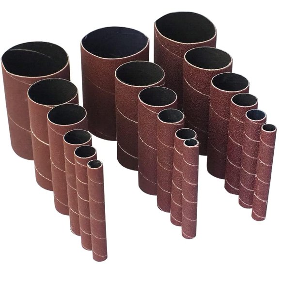 Fundas para lijar husillos, 18 unidades, papel de lija de grano variado 80-240
