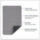 thumbnail image 2 of Alfombra de baño Bosap de goma ultrafina para baño, color gris, 60 x 90 cm, 2 of 6
