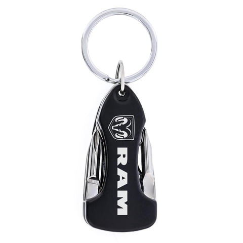 Llavero Ram De Metal Mate Oscuro Con Luz Led Y Herramientas