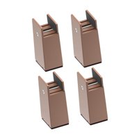 Magideal - Elevador De Pie De Cama De 4 Piezas Para Altura De Mesa Y Silla, Bloque De Muebles Liviano, Fácil De Instalar, Función Ajustable, Aleación Y Pp, Adecu Altura 10 Cm