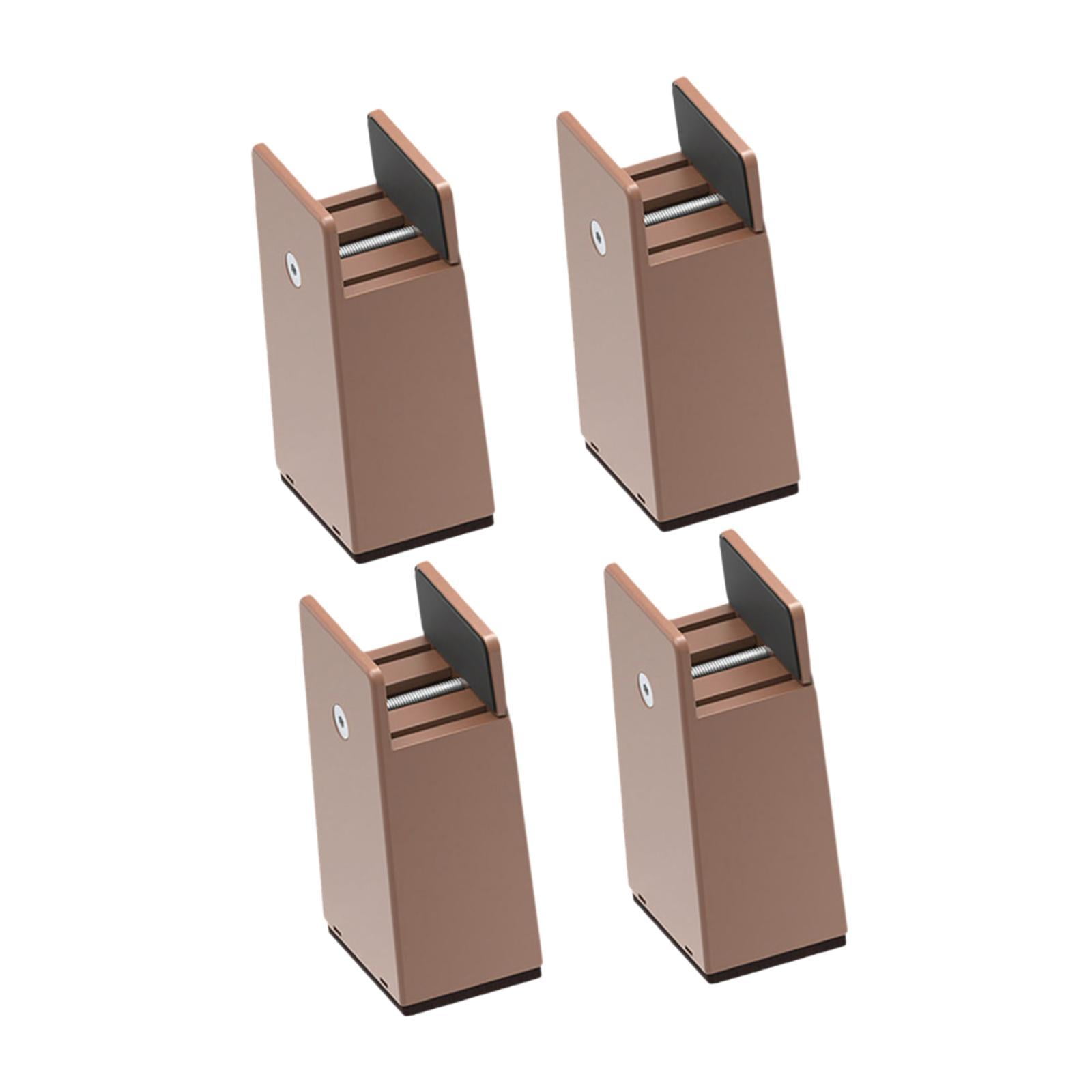 Magideal - Elevador De Pie De Cama De 4 Piezas Para Altura De Mesa Y Silla, Bloque De Muebles Liviano, Fácil De Instalar, Función Ajustable, Aleación Y Pp, Adecu Altura 10 Cm