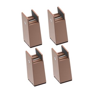 Magideal - Elevador De Pie De Cama De 4 Piezas Para Altura De Mesa Y Silla, Bloque De Muebles Liviano, Fácil De Instalar, Función Ajustable, Aleación Y Pp, Adecu Altura 10 Cm