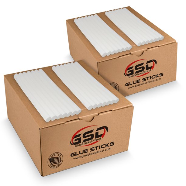 Barras de Pegamento Termofusible GlueSticksDirect 25 cm Transparentes - Pack de 900