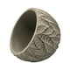 thumbnail image 5 of Macetero Maceta Acabado Cemento Relieve Hojas Gris L, 5 of 7
