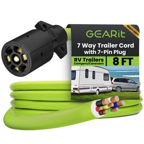 Cable Para Remolque Gearit 7 Pines 2.5M Resistente Y A Prueba De Intemperie