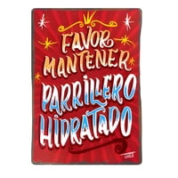 Genérico - Cartel Quincho Parrillero Hidratado 30X20 Cm