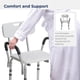 thumbnail image 4 of Silla de ducha Drive Medical 12445KD-1 con respaldo y brazos acolchados, 4 of 8