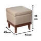 thumbnail image 2 of Pouf Baúl Emilia Beige Delta 45x45x46 cm, 2 of 3