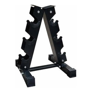 Linea Sport - Rack Para Mancuernas Hasta 3 Pares De Fierro Almacenamiento