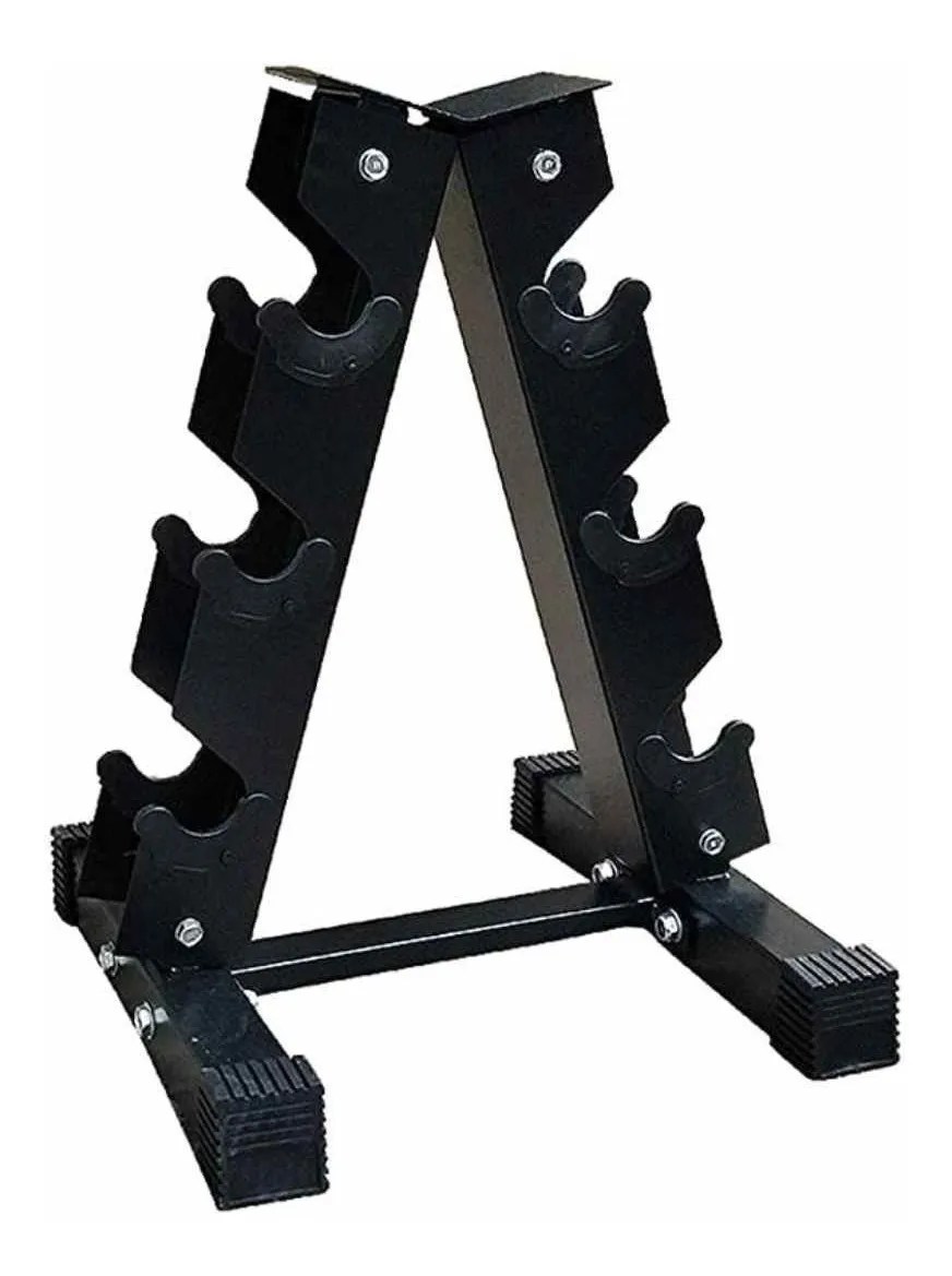 Linea Sport - Rack Para Mancuernas Hasta 3 Pares De Fierro Almacenamiento