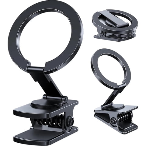 Genérico - Soporte Magnético Para Teléfono Móvil De Sobremesa Y Coche Para Iphone Y Accesorios Magsafe-Negro