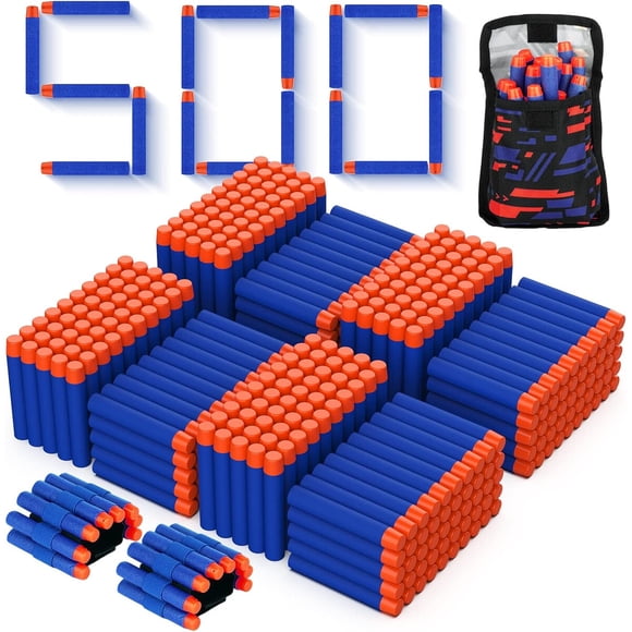 Dardos Tudaymol Nerf Elite 500 Unidades 7.2x1.2cm Azul