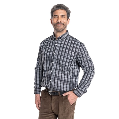 Kotting - Camisa Manga Larga Cuadros Grandes Hombre