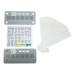 Genérico - Kit De Grabado De Patente Para Plantilla Matriz De Puntos