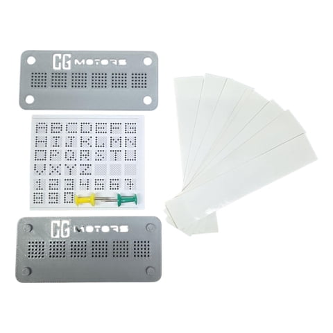 Genérico - Kit De Grabado De Patente Para Plantilla Matriz De Puntos