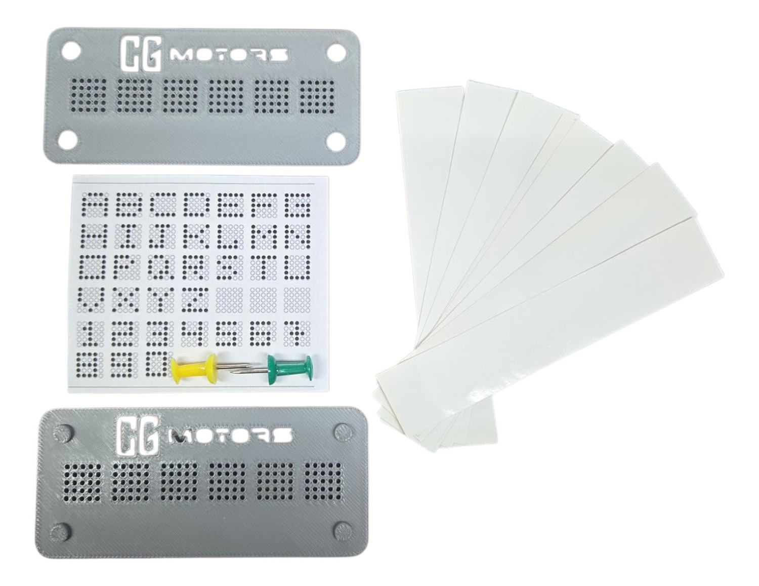 Genérico - Kit De Grabado De Patente Para Plantilla Matriz De Puntos