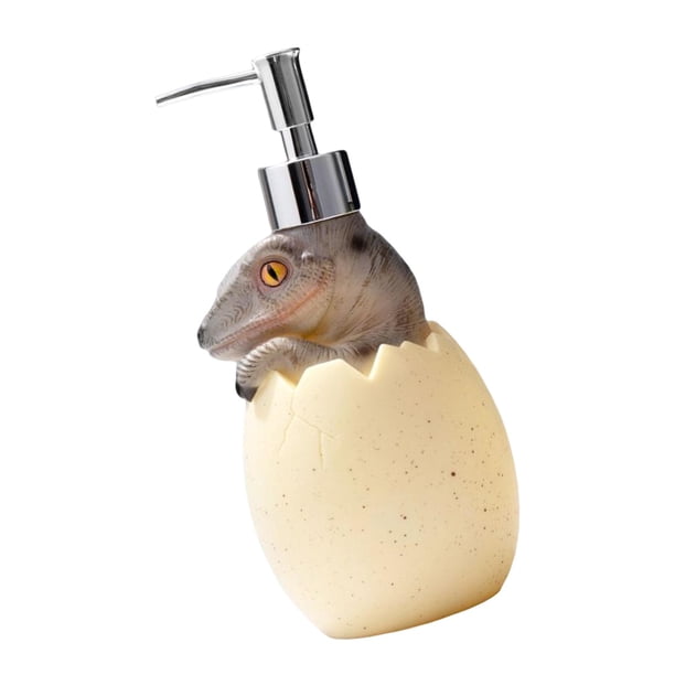 Lindo dispensador de jabón de dinosaurio de animales de dibujos animados, botella de loción Dispensador de loción de jabón de manos para jabón líquido Estilo B