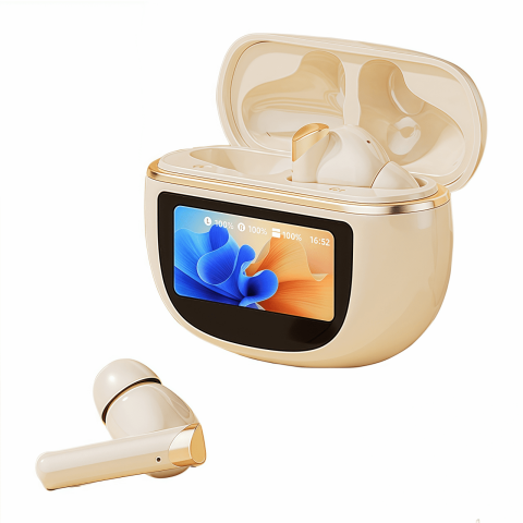 Auriculares Inalámbricos Aaronmei Traductor Bidireccional Ai 144 Idiomas Bluetooth Apricot