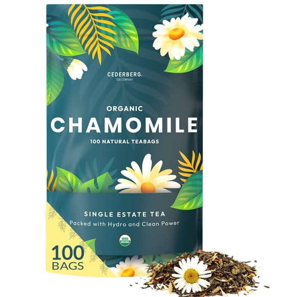 100 bolsitas de té de manzanilla orgánica de Tea Cederberg Tea Company