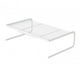 thumbnail image 1 of Organizador De Escritorio Con Soporte Para Monitor De Malla Metálica Para Consola De Juegos, TV, Monitor De Computadora, Grande, Blanco, 1 of 3