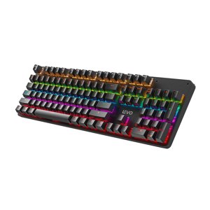 Levo - Teclado Mecánico Gamer Storm Rgb Qwerty Retroiluminado