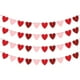 thumbnail image 2 of 4 Piezas DIY Pancartas Del Día De San Valentín Guirnalda De Corazones De Fieltro Decoraciones Románticas Rosa Rojo, 2 of 2