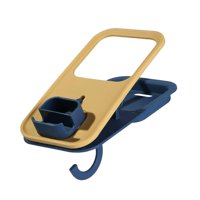 Magideal - Clip Para Portavasos De Bebida Con Colgador, Soporte Para Botella, Organizador De Escritorio, Pinza Para Mesa, Escritorio, Clip Lateral Para Teléfono, Azul