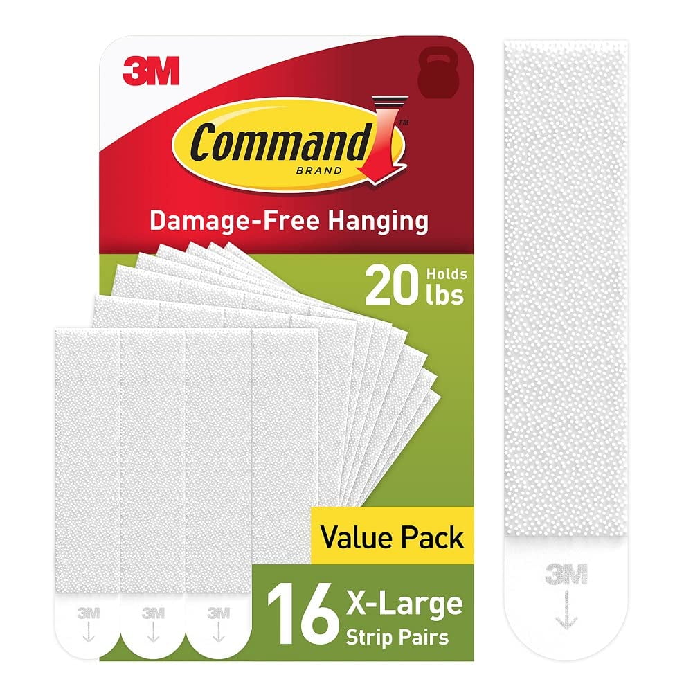 Tiras Para Colgar Cuadros Command, 9 Kg, Xl, Pesadas, 16 Pares
