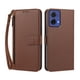 thumbnail image 1 of Funda Tipo Billetera para Motorola Moto G85 5G con Soporte y Bolsillo con Cierre Marrón, 1 of 1