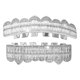 thumbnail image 4 of Hip Hop Dientes Grill Braces Vampiro Colmillos Disfraz Cosplay Plata Superior Inferior, 4 of 5