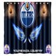 thumbnail image 1 of Cortina de ducha de los Edmonton Oilers, juego de cortina de baño con ganchos, tamaño 60 x 72 pulgadas, 1 of 3