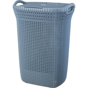 Reyplast - Cesto Canasto Para Ropa Khipu 60 Lts Con Tapa Color Azul