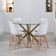 thumbnail image 2 of Comedor Mesa Equiz 120cm + 4 Sillas Tulip Blanca | Diseño Elegante, 2 of 3