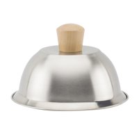 Magideal - Tapa De Hamburguesa De Hamburguesas De Cúpula De Fusión De Queso Tapa Redonda De Cocción De Láminas Para Accesorios De Parrilla De Plancha Plana De