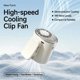 thumbnail image 2 of Ventilador clip coche LED 199 velocidades 16°C semi enfriamiento batería 2000mAh pinza desmontable, 2 of 8