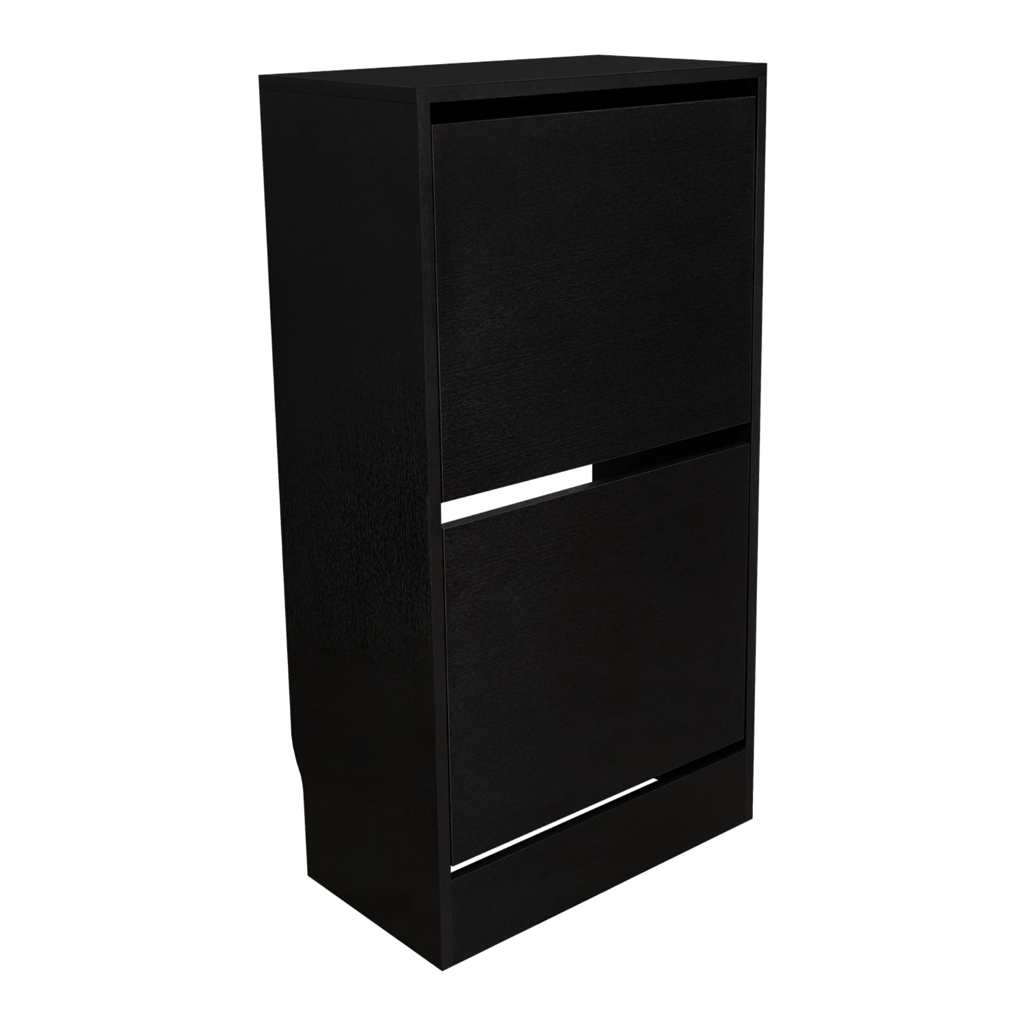 Fmfurniture - Zapatero 8 Pares 2 Niveles Negro
