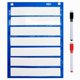 thumbnail image 1 of Organizador de bolsillo SpriteGru azul de 31 cm con 10 tarjetas de borrado en seco, 1 of 6