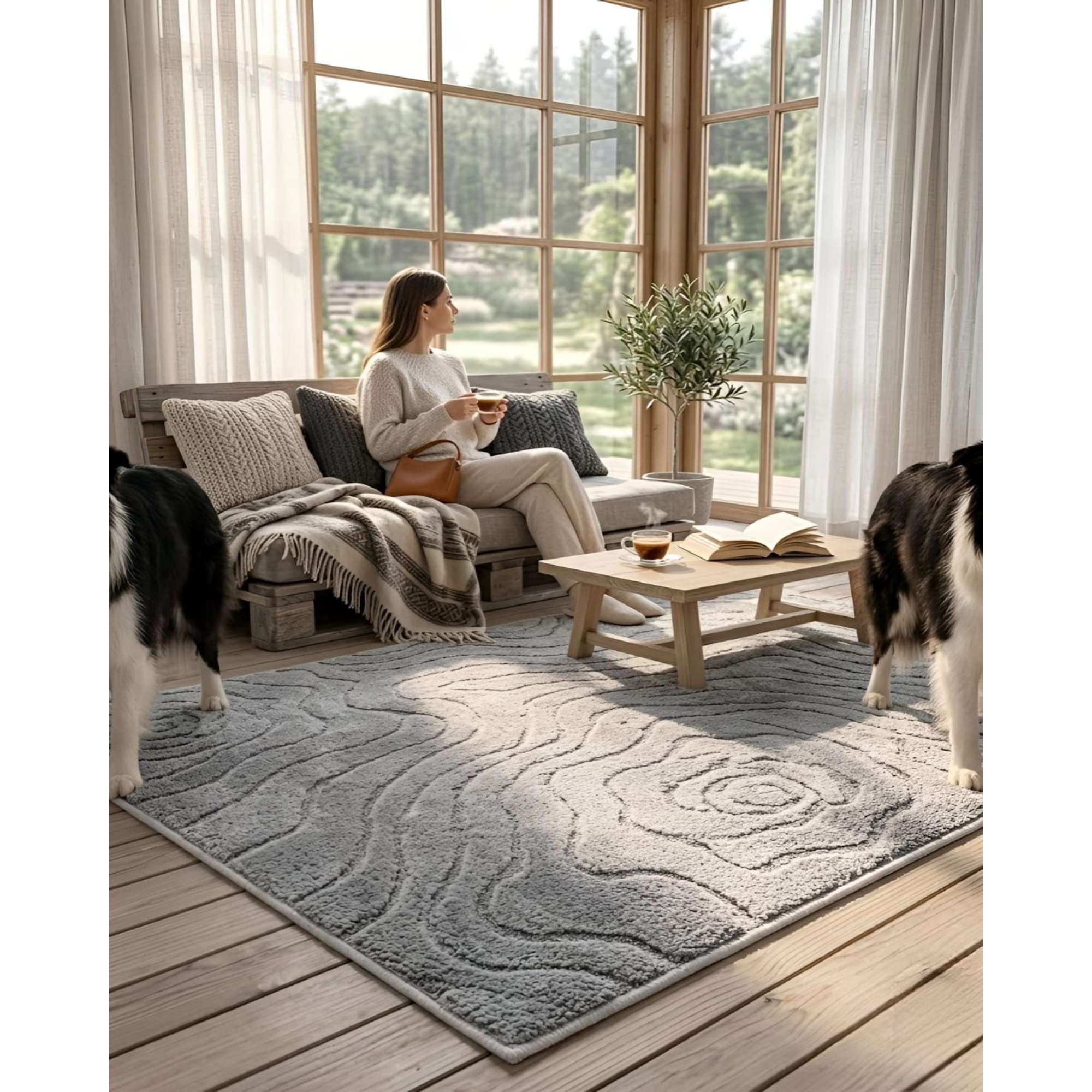 Myl Todo Hogar - Alfombra Living Y Dormitorio Decoración Para Hogar Minimalista