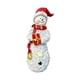 thumbnail image 2 of Figura De Muñeco De Nieve Iluminada De Resina, Decoración De Escritorio Para Estante De Sala De Estar, Estilo Navideño B Rojo, 2 of 3