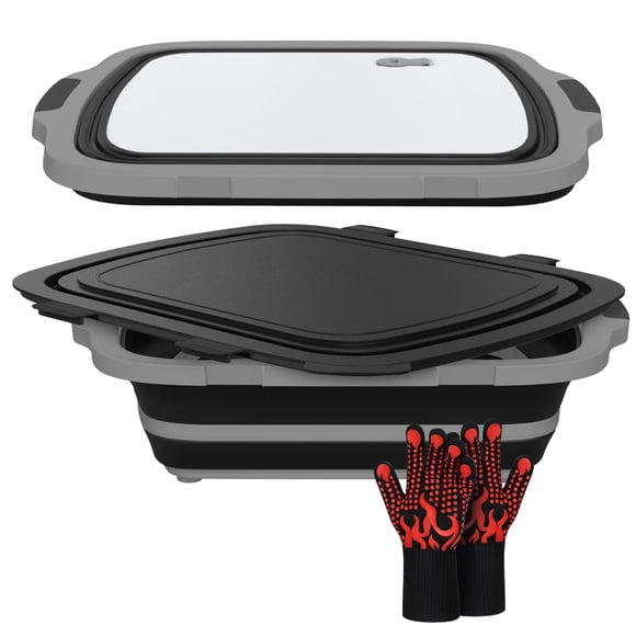 Cubeta Plegable para Preparación de BBQ COSPARX XL con Guante