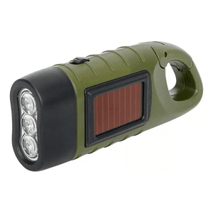 Genérico - Linterna Outdoor Recargable Con Dinamo Y Por Energia Solar