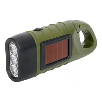 Genérico - Linterna Outdoor Recargable Con Dinamo Y Por Energia Solar