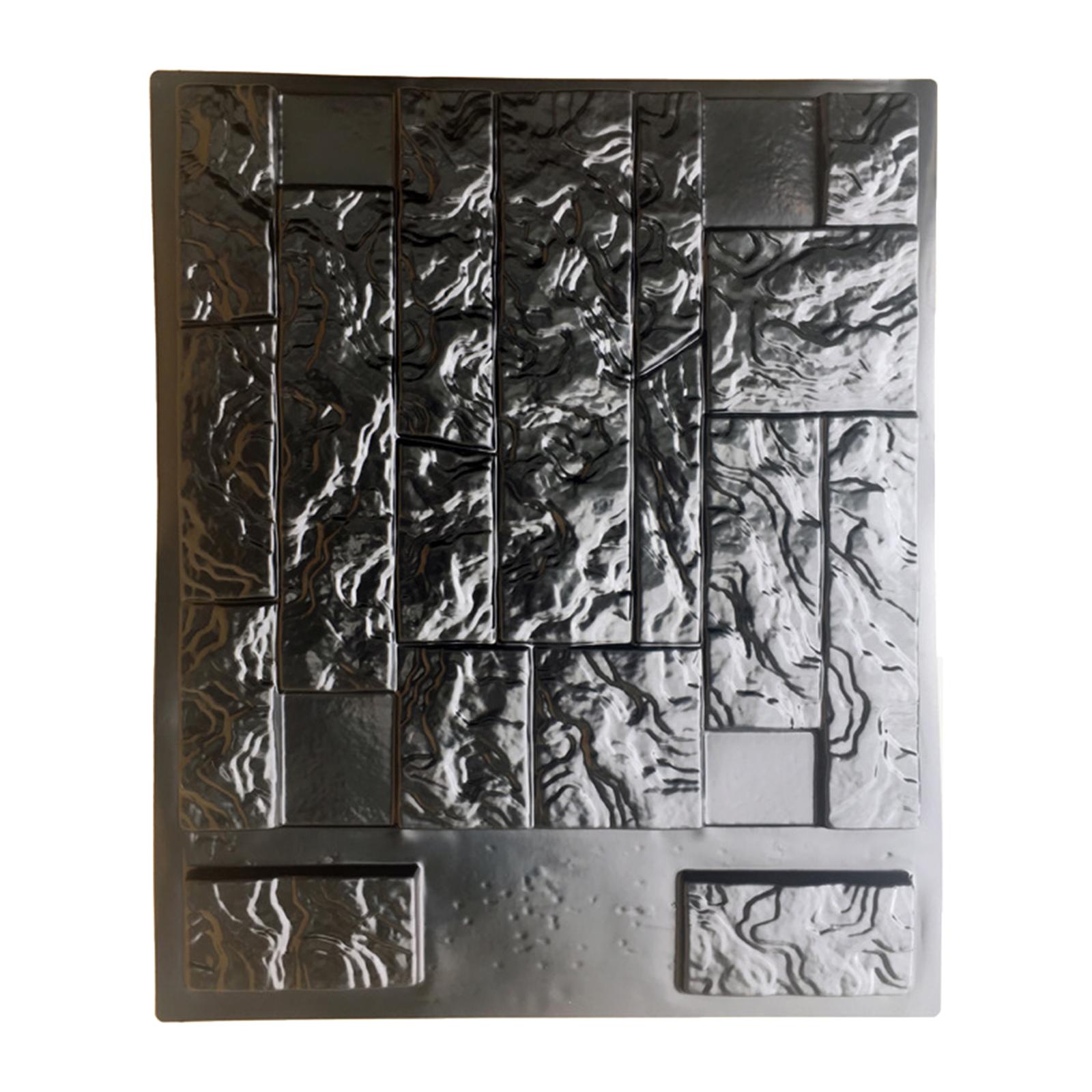 Magideal - Hormigón, Azulejos, Decoración Del Hogar, Reutilizable, Decorativo, Bricolaje, Pared De Ladrillos, Sello De Hormigón Para Yeso, Cemento, Patio Al Aire