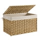 thumbnail image 1 of Cesta de almacenamiento SONGMICS tejida con tapa, 65 L, con asas, color natural, 1 of 9