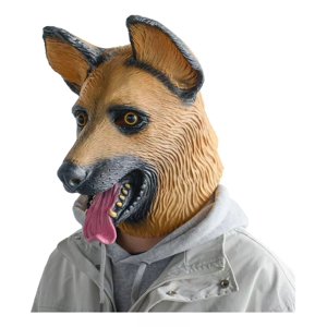 D&M - Máscara De Cabeza De Perro Fiesta De Halloween