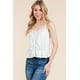 thumbnail image 4 of Top Camisola de Canalé con Lazo Delantero y Peplum de Encaje, 4 of 5